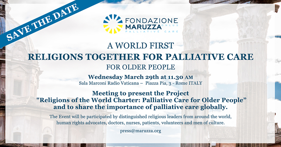 Featured image for “March 29th – A World First: Religions Together for Palliative Care for Older People”