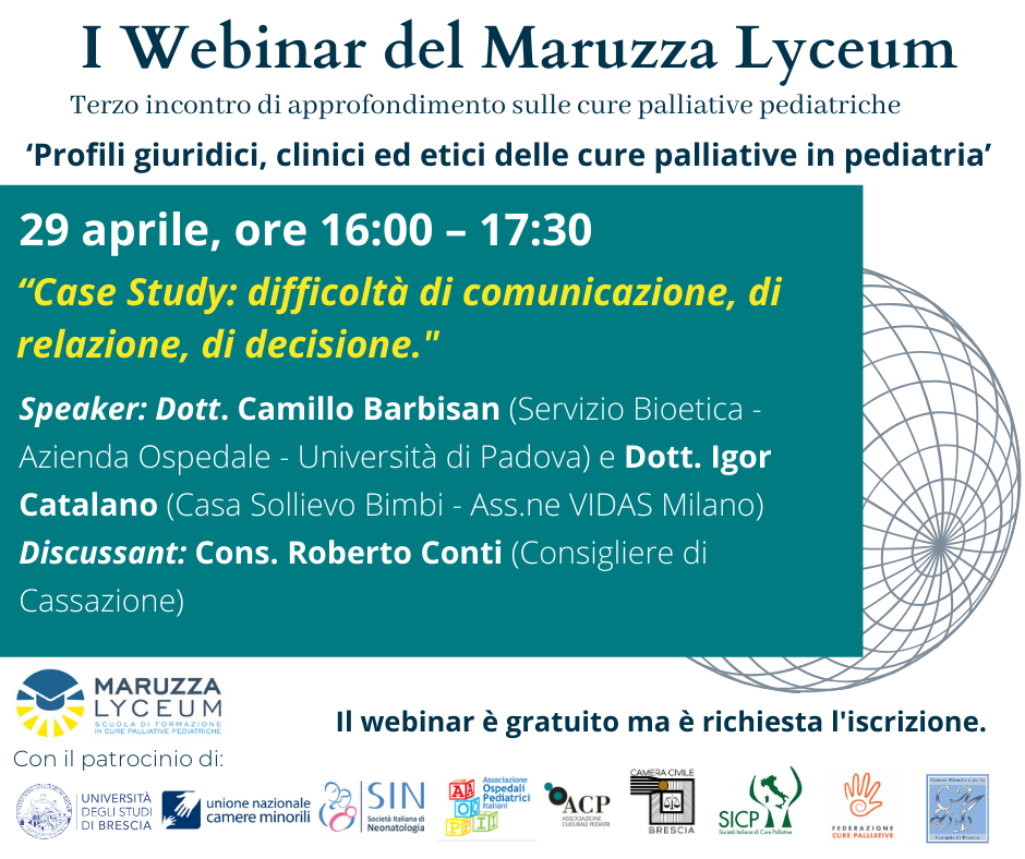 Maruzza Lyceum: locandina webinar terzo incontro